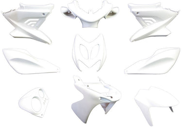 Edge plaatset 9-delig voor yamaha aerox tot bouwjaar 2014 - mat wit