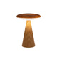 Anna's collection tafellamp usb oplaadbaar bamboe warm wit 20x12cm