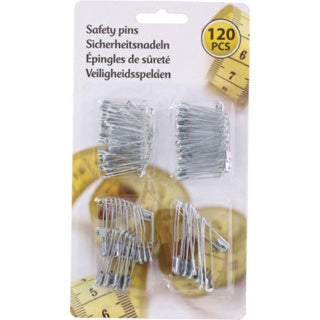 Lifetime veiligheidsspelden, 120st. 4 maten