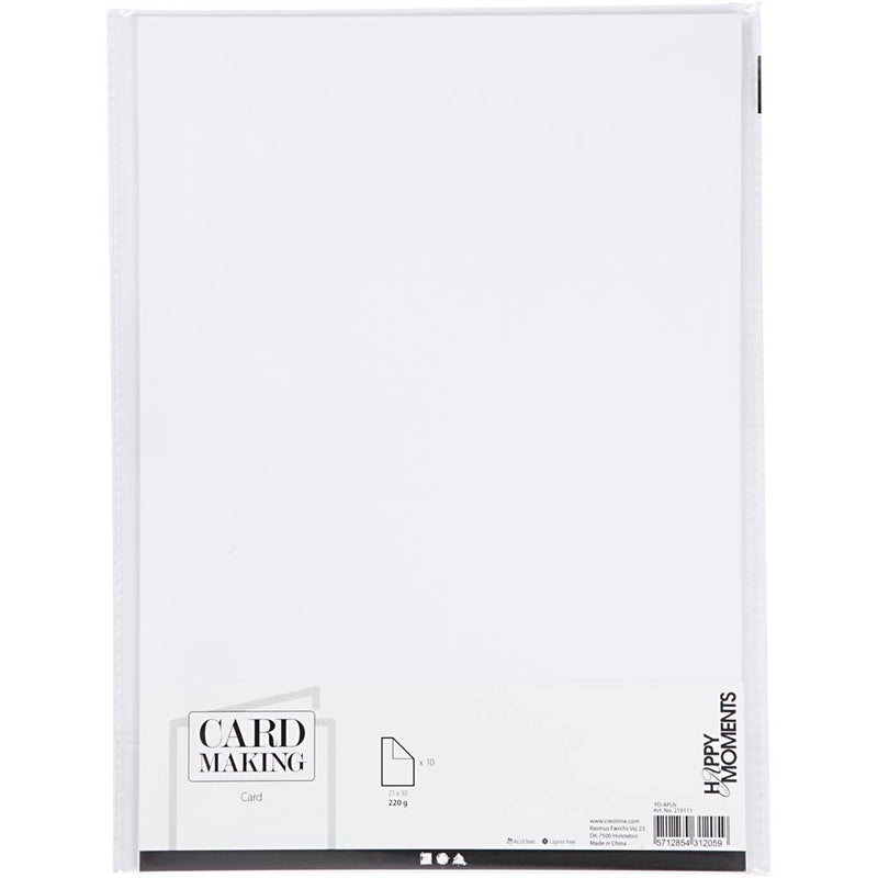 Load image into Gallery viewer, Creativ company https: www.cchobby.nl karton-a4-vel-210x297-mm-220-gr-wit-10-vel-1-doos

