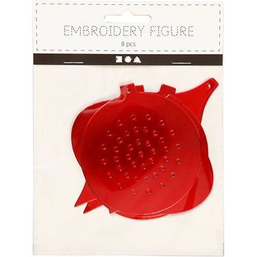 Http: www.cchobby.nl kruissteken-karton-kersdecoratie-h-8-5-12-cm-gatgrootte-3-mm-metallic-rood-8-stuk-1-doos