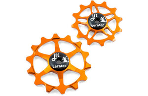 Jrc - keramische derailleurwiel set sram eagle xx1, x01, gx, nx, sx 12 14t oranje