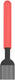 Mepal bakkwast chef it - 22 cm - bakkwast siliconen - hittebestendige silliconen: tot 250°c - vaatwasmachinebestendig - keukengerei - coral