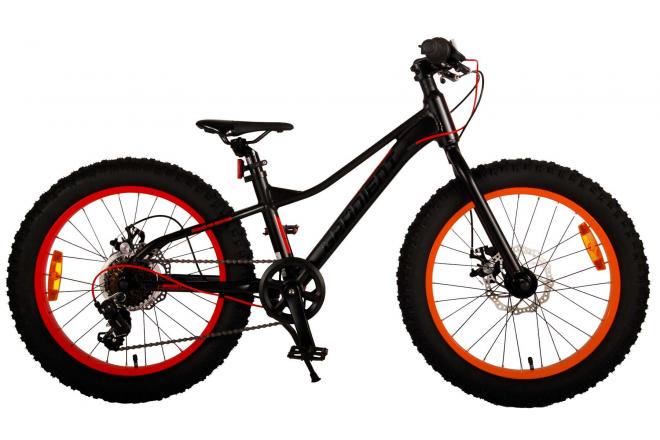Load image into Gallery viewer, Volare Gradient Kinderfiets – Jongens – 20 inch – Zwart Oranje Rood – 6 speed – Prime Collection
