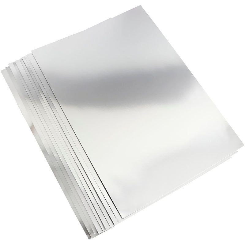 Load image into Gallery viewer, Https: www.cchobby.nl metallic-foliekarton-a2-vel-420x594-mm-280-gr-zilver-10-vel-1-doos
