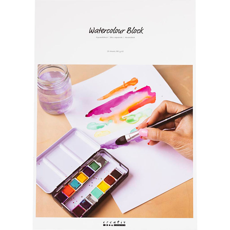 Load image into Gallery viewer, Https: www.cchobby.nl aquarelblok-a3-vel-297x420-mm-180-gr-wit-20-vel-1-stuk-221068
