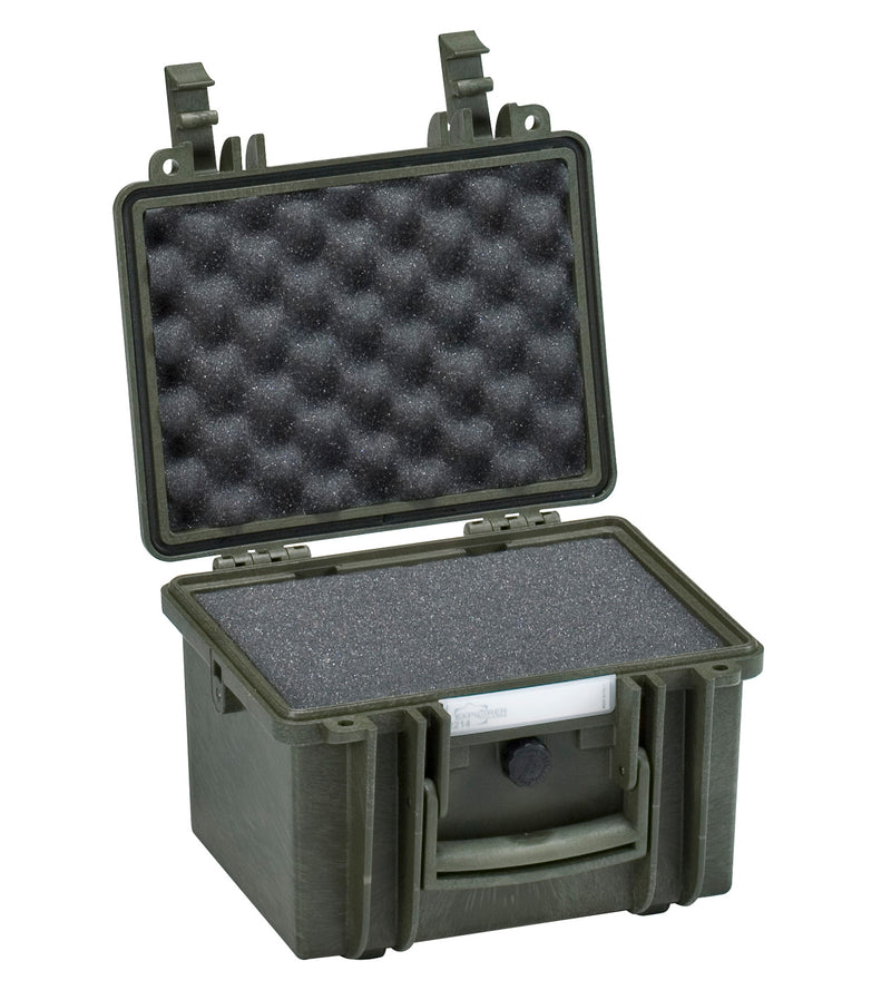 Load image into Gallery viewer, Explorer Cases 2214 Koffer Groen met Plukschuim
