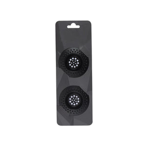 Gootsteenzeef rvs ø7,2cm zwart 2 stuks