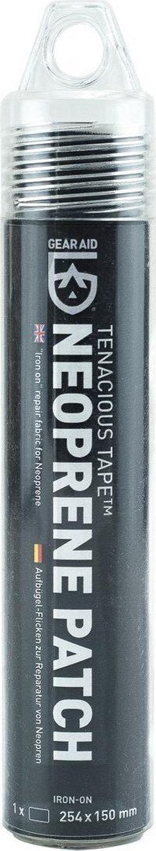 Gear aid tenacious tape iron-on neoprene patch - reparatiemiddel - zwart