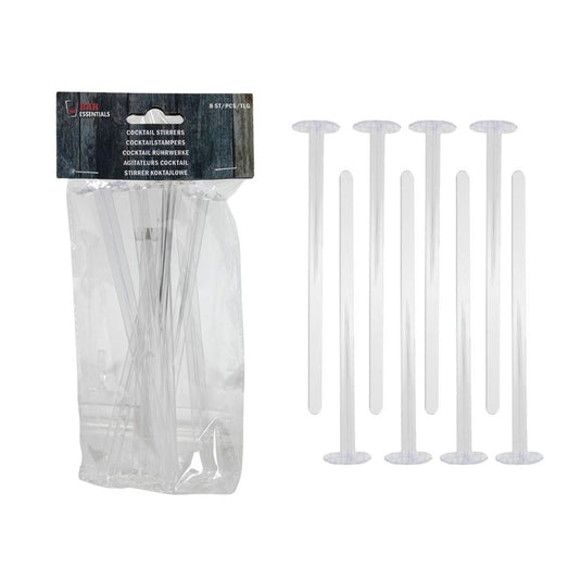 Imperial kitchen cocktailstampers 8delig transparant