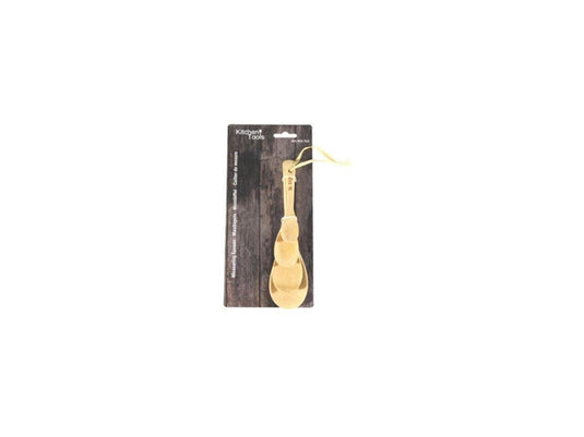 Kitchen tools bamboe lepel set a 4 stuks