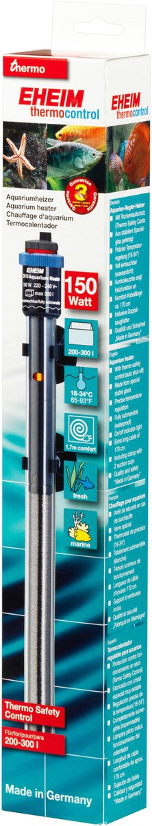 Eheim jager verwarming - 150w - 200-300 l