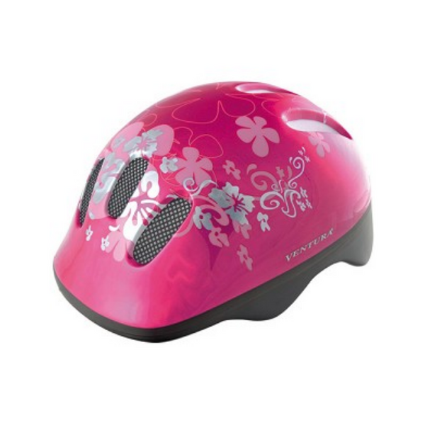 helm kind roze Flower S (52-57cm)