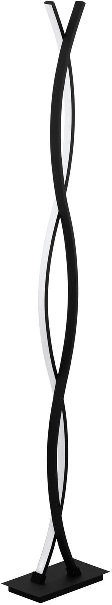 Eglo lasana 3 vloerlamp - led - 142 cm - zwart wit