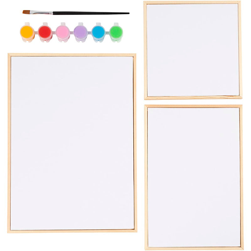 Load image into Gallery viewer, Creativ company set canvas panelen kleurrijk
