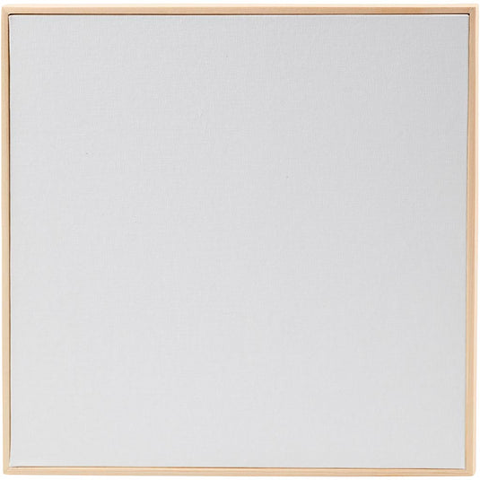 Canvas paneel met lijst, afm 30x30 cm, 280 gr, wit, 1 stuk