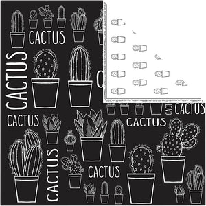 Design papier, cactus, 180 gr, 5 vel 1 doos