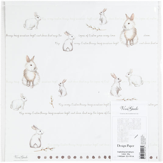 Https: www.cchobby.nl design-papier-konijn-vel-30-5x30-5-cm-180-gr-5-vel-1-doos