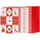Design papierblok, afm 21x30 cm, 120+128 gr, rood, wit, 24 vel 1 doos