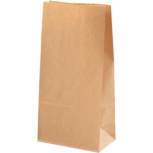 Papieren zakken, h: 22.5 cm, afm 6,5x11 cm, 50 gr, bruin, 100 stuk 1 doos