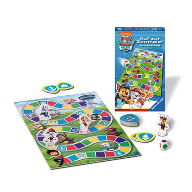 Ravensburger paw patrol race the tower! - pocketspel