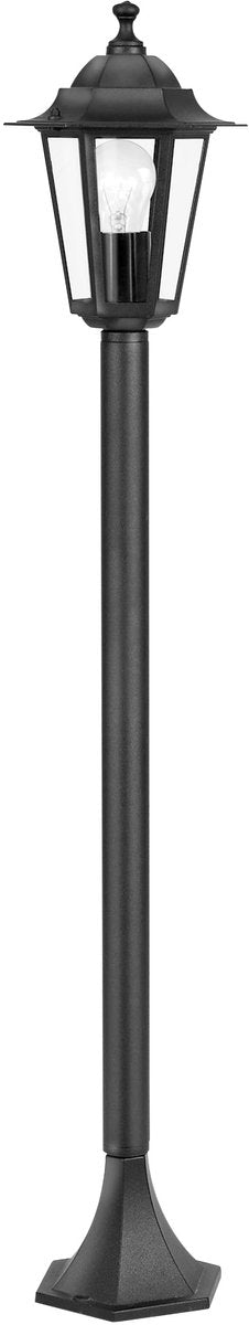 Eglo laterna 4 sokkellamp - staande lamp - buiten - e27 - 100 cm - zwart