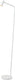 Lucide stirling - oplaadbare vloerlamp - accu batterij - led 3 stepdim - 1x3w 2700k - wit