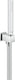 Grohe euphoria cube stick handdoucheset - 1 straalsoort - staaf - met houder - met wandaansluitbocht - gladde slang - 125cm - chroom