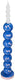 Hd collection kaarsenhouder smiley polyresin 9x9x36cm