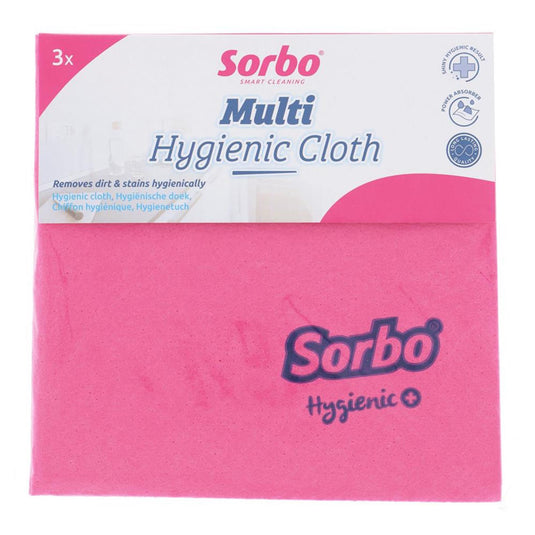 Sorbo hygienic+ huishouddoekjes set a 3