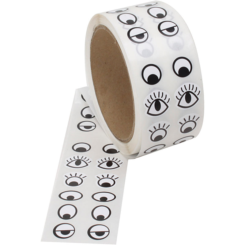 Load image into Gallery viewer, Creativ company https: www.cchobby.nl sticker-ogen-zwart-wit-2000-stuk-1-doos
