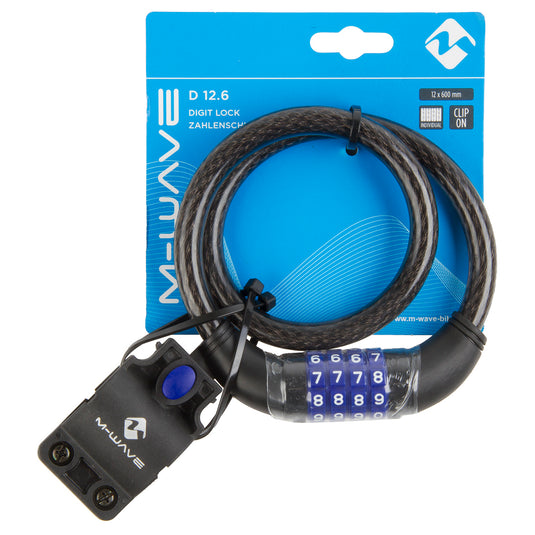 M-Wave Kabelcijferslot 60cm Zwart