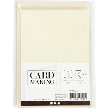 Http: www.cchobby.nl kaarten-en-enveloppen-afmeting-kaart-10-5x15-cm-afmeting-envelop-11-5x16-5-cm-parelmoer-120-210-gr-off-white-4-set-1-doos