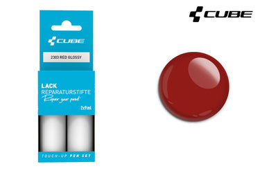 Cube touch-up pen set red glossy | #2303