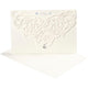 Kaart met envelop, afmeting kaart 12x17,7 cm, afmeting envelop 18,x12,5 cm, 230 gr, off-white, 5 set 1 doos