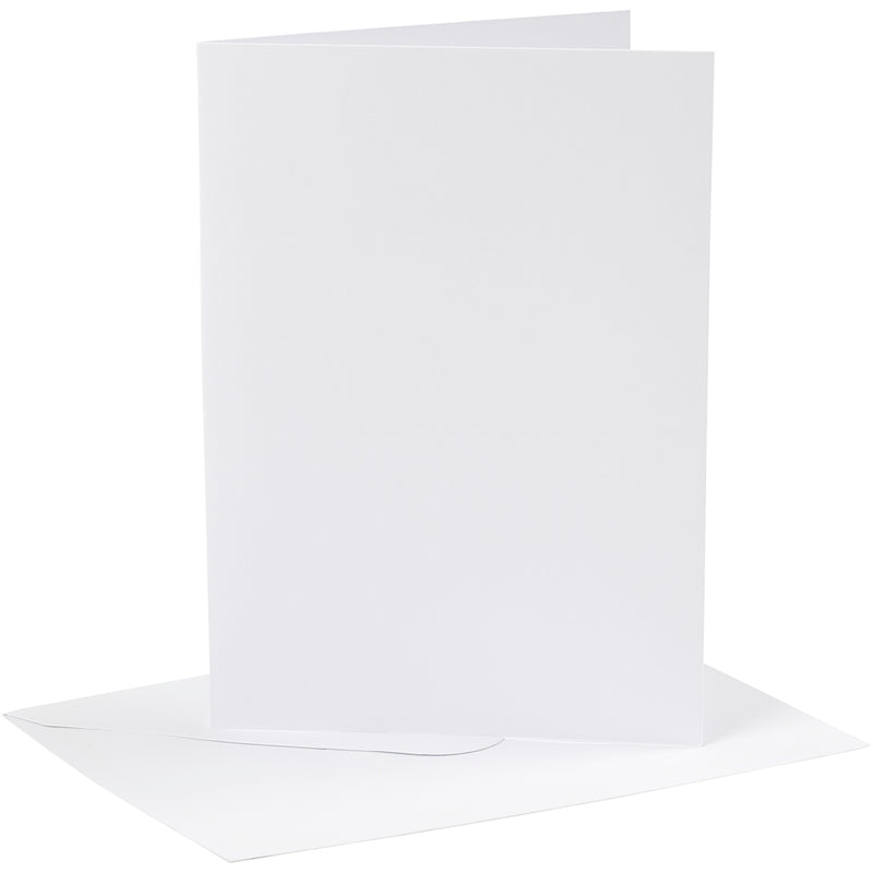 Load image into Gallery viewer, Https: www.cchobby.nl kaarten-en-enveloppen-afmeting-kaart-12-7x17-8-cm-afmeting-envelop-13-3x18-5-cm-230-gr-wit-4-set-1-doos
