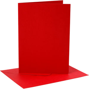 Https: www.cchobby.nl kaarten-en-enveloppen-afmeting-kaart-12-7x17-8-cm-afmeting-envelop-13-3x18-5-cm-230-gr-rood-4-set-1-doos