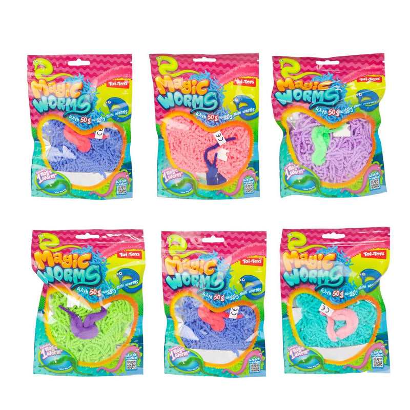 Load image into Gallery viewer, Toi-toys magische worm met mini wormpjes 50gr
