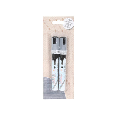 Svenska living raam-markers afwasbaar zilver set a 2 stuks