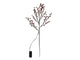Svenska living kunsttak 'frosted berry' 20led 75cm