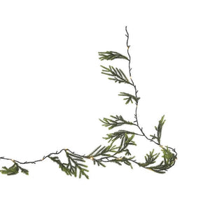 Svenska living guirlande conifer green 20led 190cm 2xaa