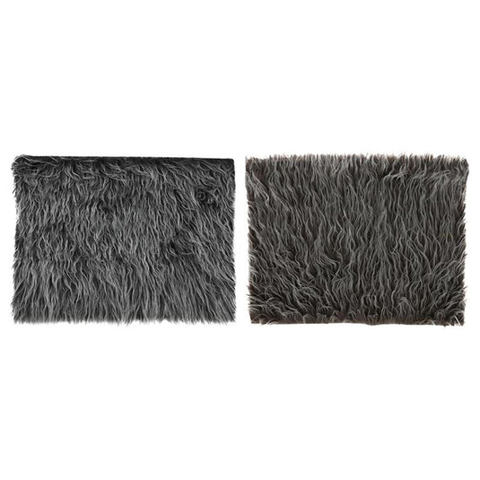 Svenska living kleedje lang haar 40x30cm bruin grijs