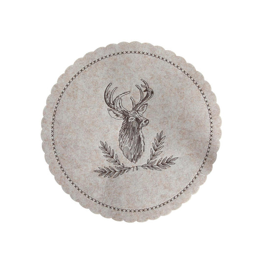 Svenska living placemat rendier vilt beige ø35cm
