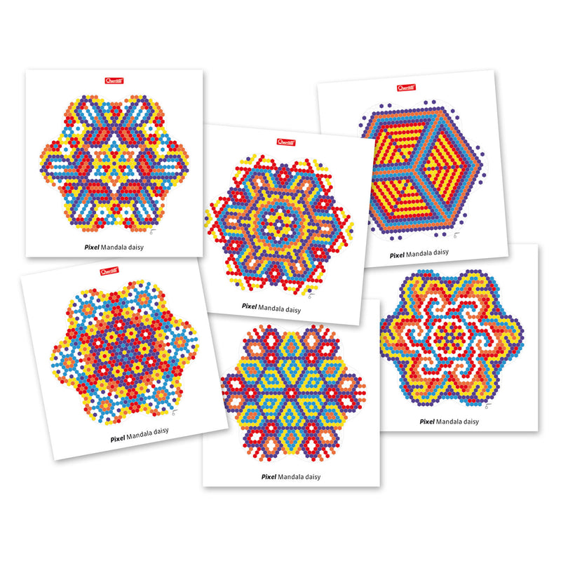 Load image into Gallery viewer, Quercetti pixel art mandala, 1200 pins
