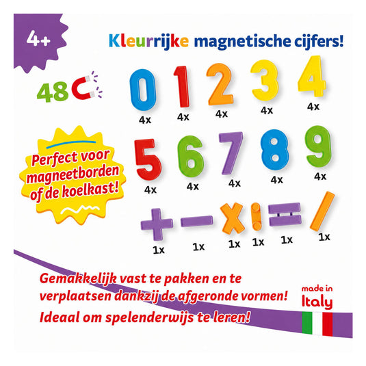 Quercetti cijfer magneten, 48st.