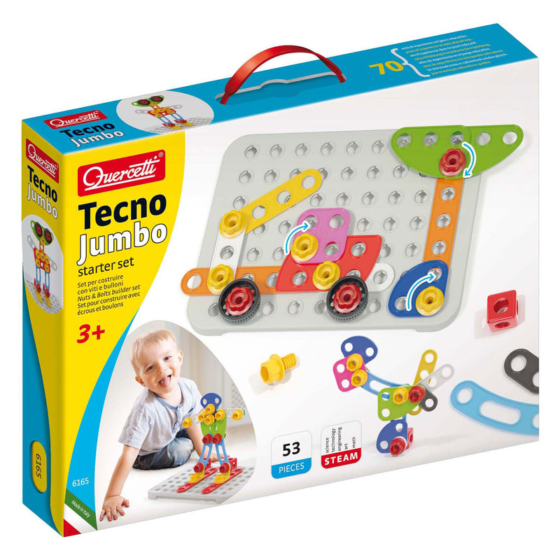 Load image into Gallery viewer, Quercetti tecno jumbo starter set, 52dlg
