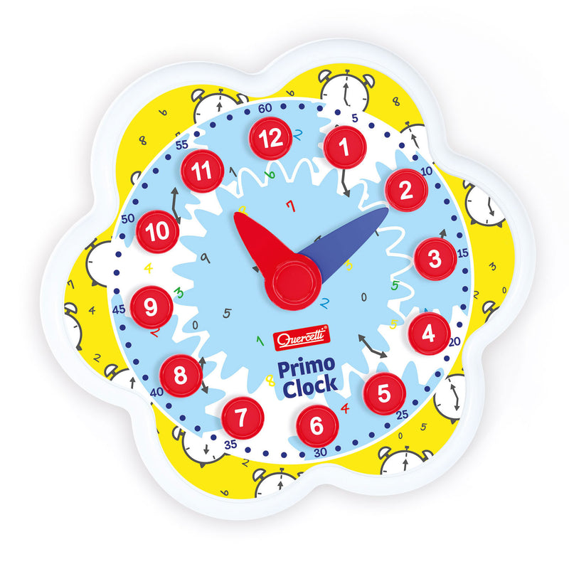 Afbeelding laden in galerijviewer, Quercetti leerklok primo clock junior karton 51-delig
