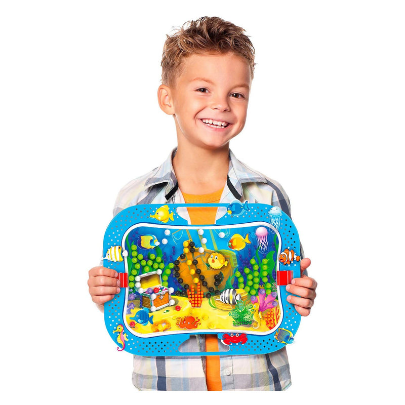 Afbeelding laden in galerijviewer, Quercetti oceaan plezier fish pegs insteek mozaïek, 316dlg.
