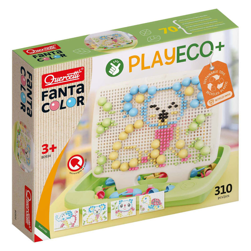 Load image into Gallery viewer, Quercetti fantacolor play eco insteek mozaïek, 310dlg.
