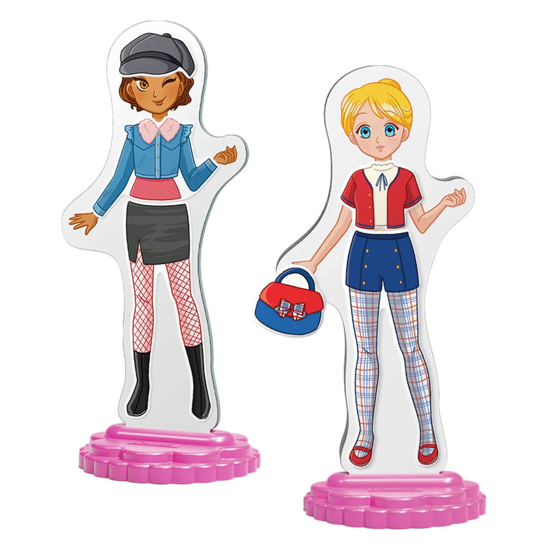 ギャラリービューアに画像をロードする, Quercetti magnetische mode aankleedpop best friends - 57dlg.
